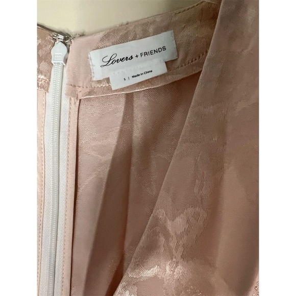 Lovers + Friends Pink Floral Faux Wrap Dress Size Small kimono Sleeve Party - Picture 10 of 10